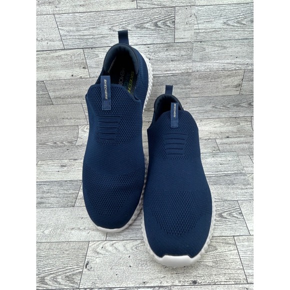Skechers Other - Skechers Elite Flex Hartnell Men Sz 10 Navy Blue Slip On Shoes 52649 Walking